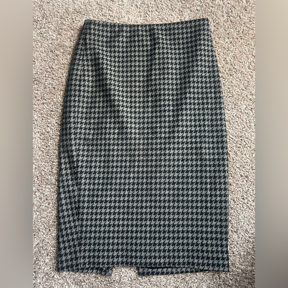 Express Houndstooth Pencil Skirt